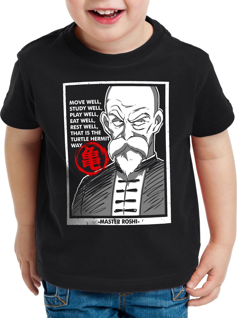 style3 Dragon Master Roshi Kinder T-Shirt turtle gt z