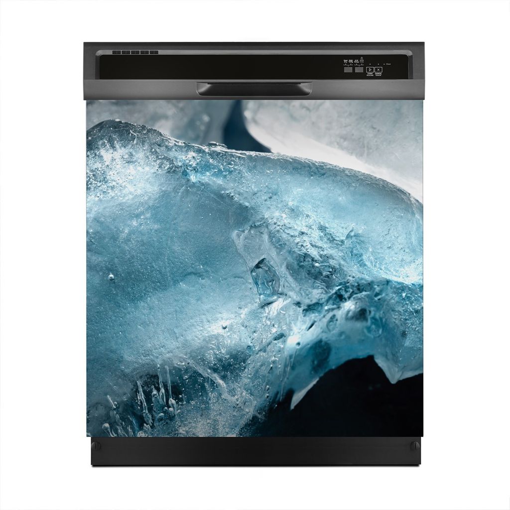 Aufkleber sticker 60x60 cm Dekorative folie Spülmaschine - Makro-Wasserfrost