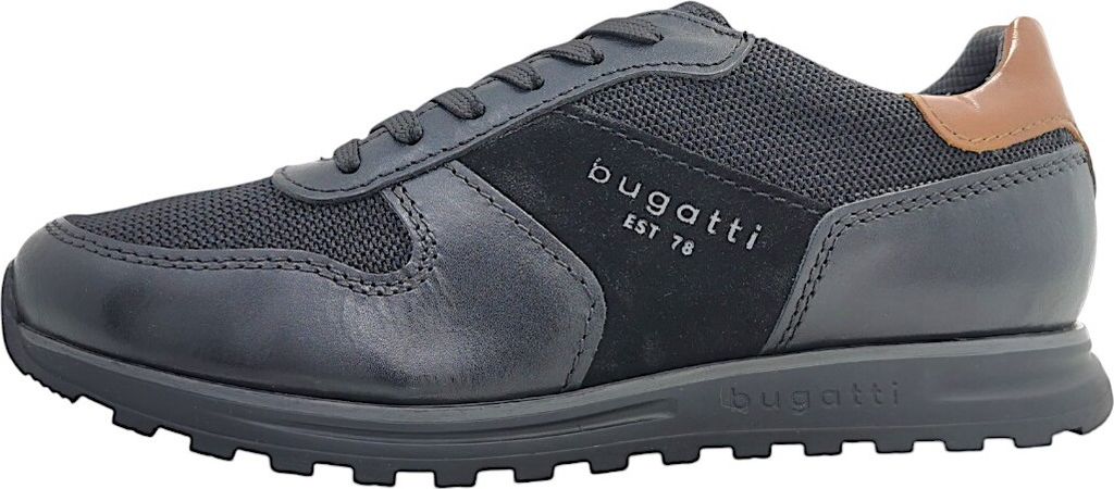 Bugatti Cirino sportlicher Schnürer Schwarz in Gr. 41