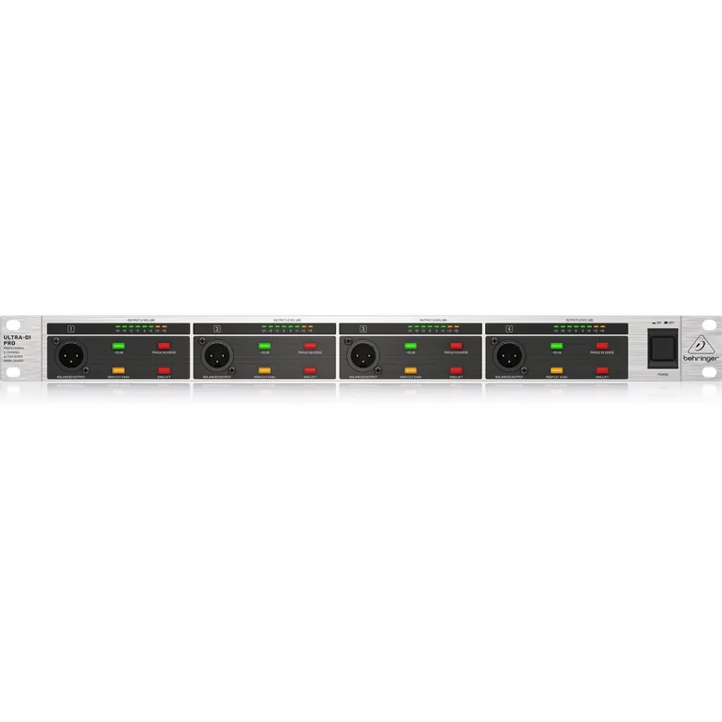 Boîtier DI Rackable Behringer DI4000 V2 pour Studio et Sonorisation