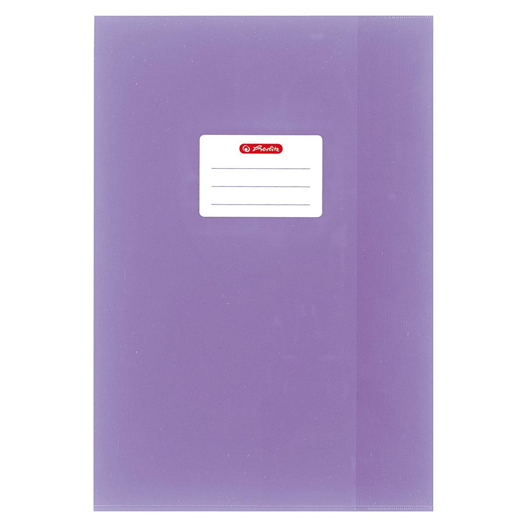 Herlitz Heftschoner DIN A4 geprägt (Bast) PP violett Produktbild 