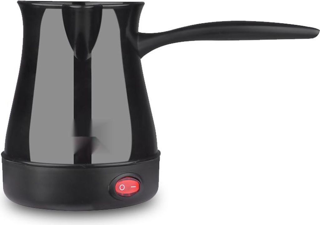 Zimilo Elektrische Türkische Mokkakanne Kaffeezubereiter 500W 300ml EU Plug Mini Kaffeemaschine, ABS Material, Schwarz