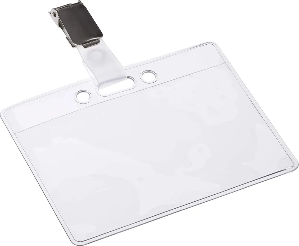 EUROPEL 121265 EUROPEL Namensschild, oben offen, mit Clip, 60 x 90 mm
