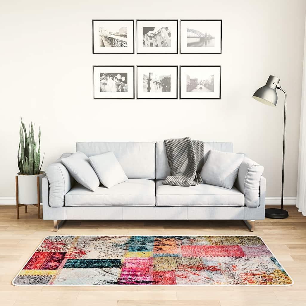vidaXL Koberec, prateľný, patchwork, 80 x 150 cm, Obrázok produktu 
