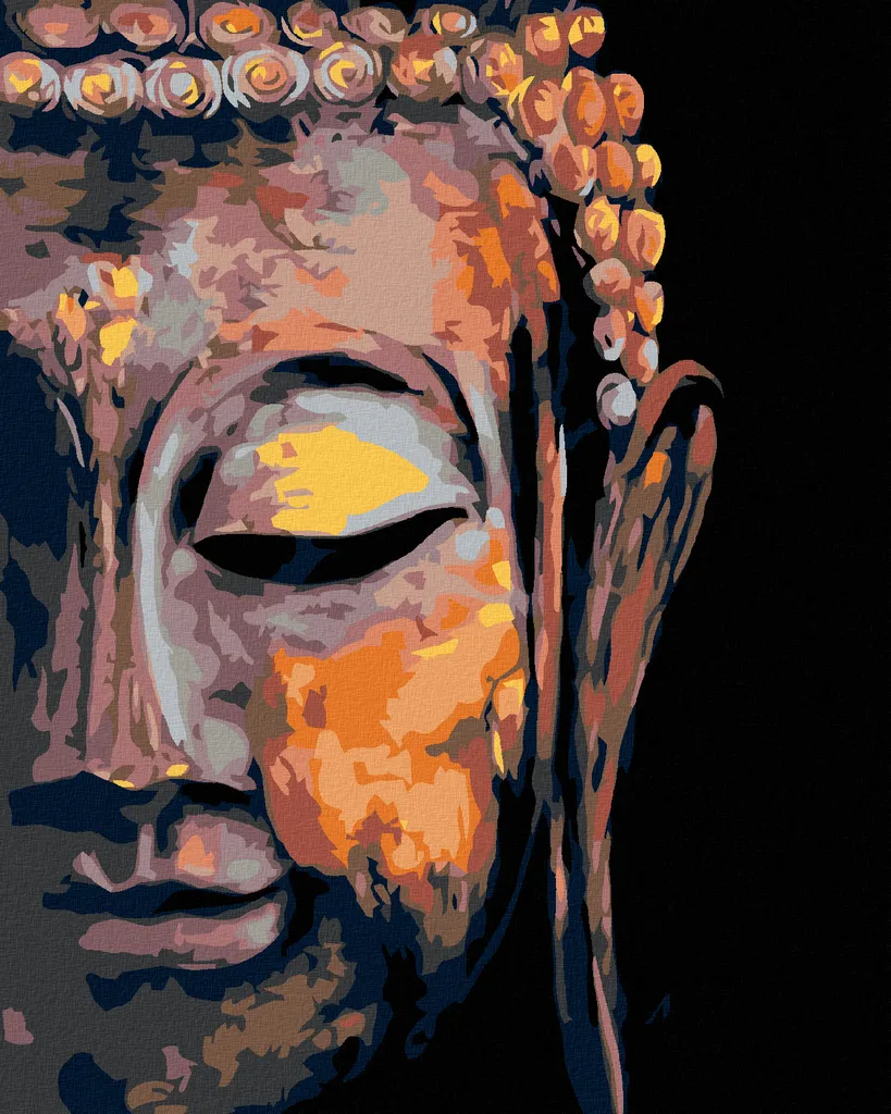 Impara la Pittura con Diamanti: Kit Buddha Zuty 40x50 su Telaio