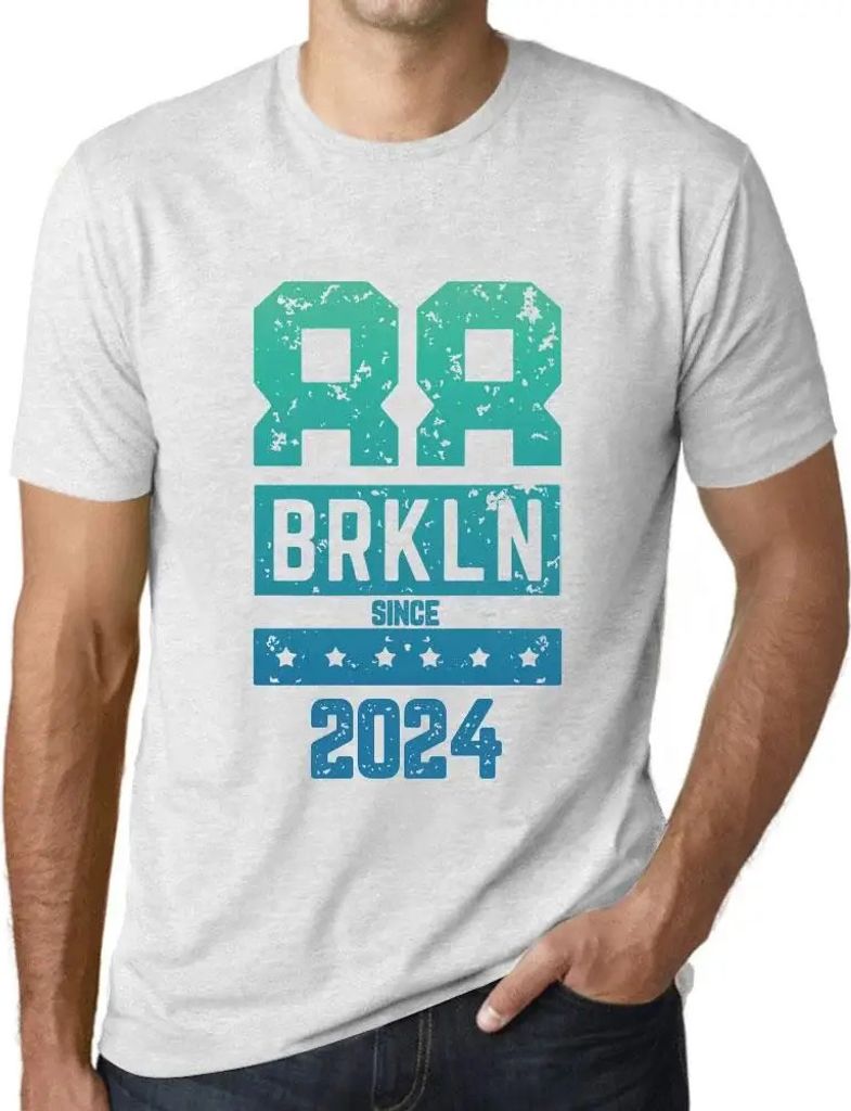 Herren Grafik T-Shirt Brkln seit 2024 – Brkln Since 2024 – Öko-Verantwortlich Vintage Jahrgang Kurzarm Lustige Druck Geburtstag Geschenk Mann
