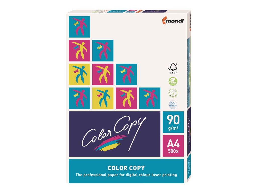 Mondi Color Copy Laserpapier 90g/m² DIN-A4 - 500 Blatt weiß Produktbild 