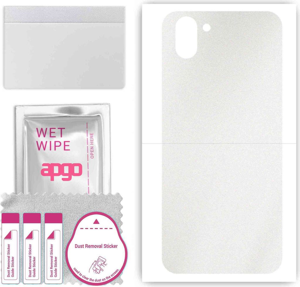 apgo Rückseite Schutzfolie, Skin, kompatibel mit Sharp Aquos R2, Hinten Displayschutzfolie aus Vinylfolie, kratzfest, einfache Montage - Matt Tran...