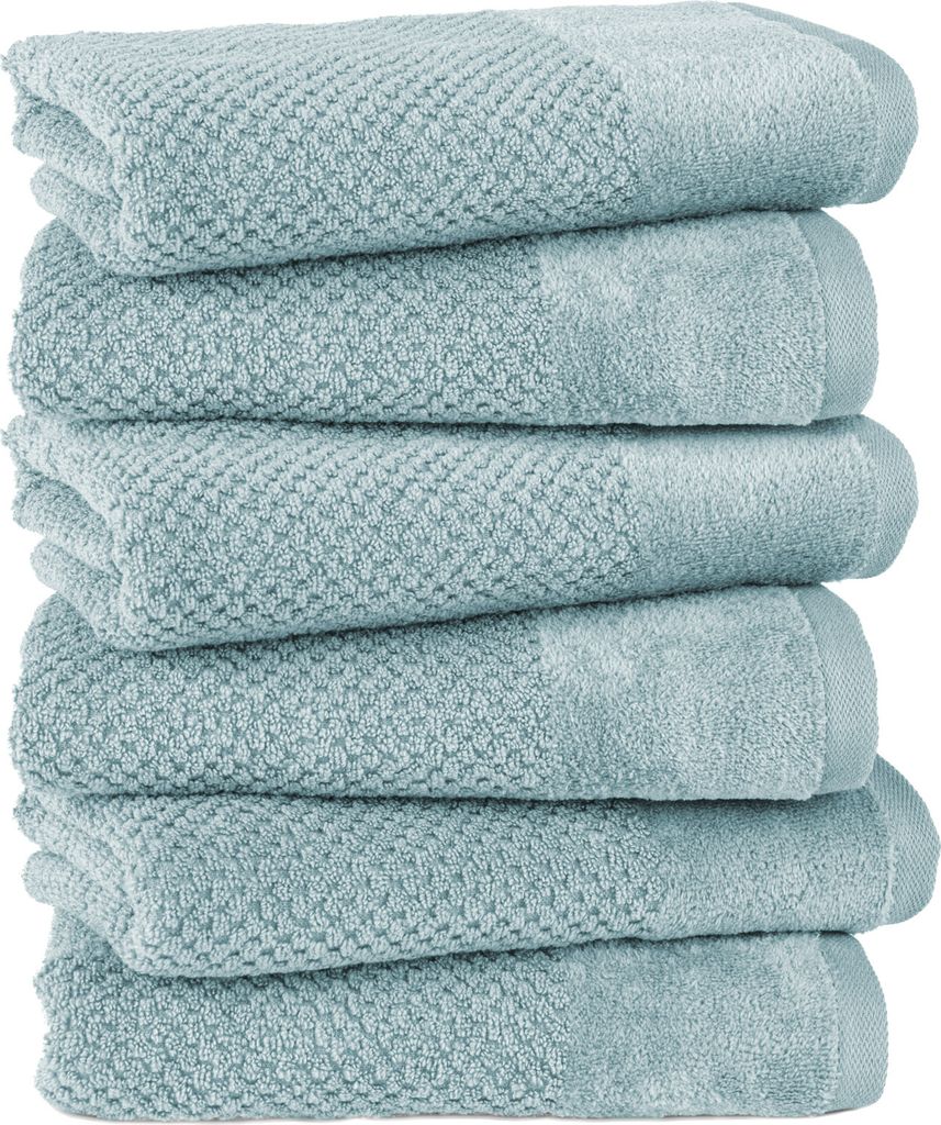 Pure Label 6-TLG Handtücher Set mit Aufhängeschlaufen aus Produktbild 