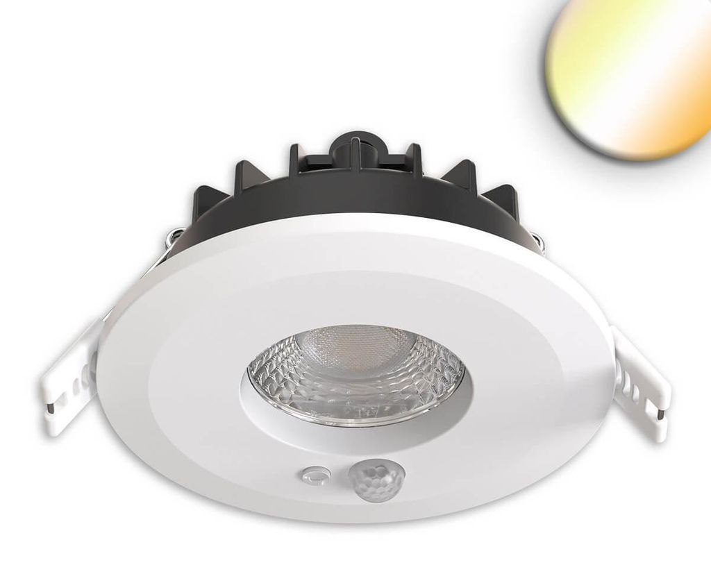 Isoled LED Einbaustrahler Vario-68 mit PIR-Sensor 6W, 60°, Produktbild 