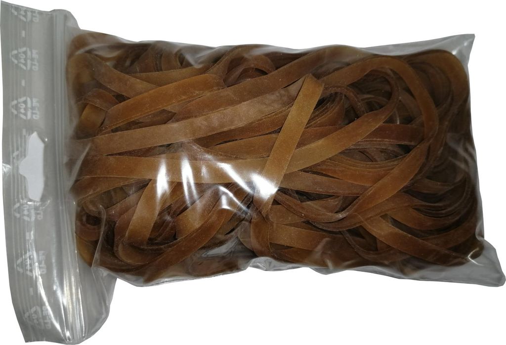 100 g Gummiringe natur 100 mm Ø 1,2 x 5 mm breit Produktbild 