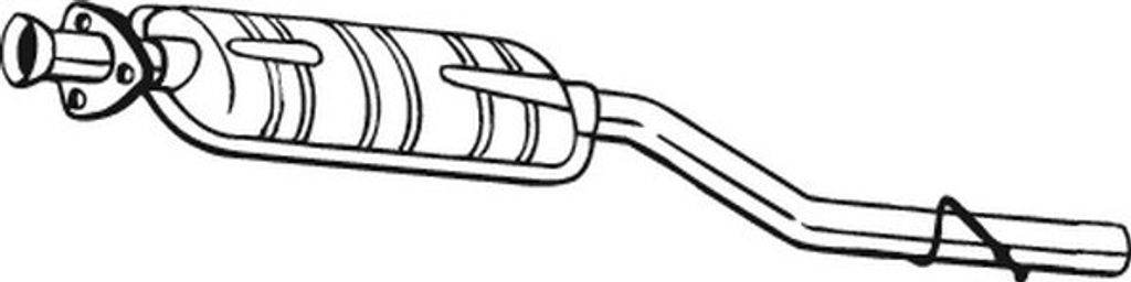 BOSAL 175-023 Mittelschalldämpfer Schalldämpfer passend für Produktbild 