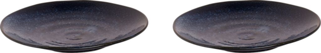 Palmer Kiryu, Teller flach, Ø 23,5 cm, 2 Stück, blau Porzellan