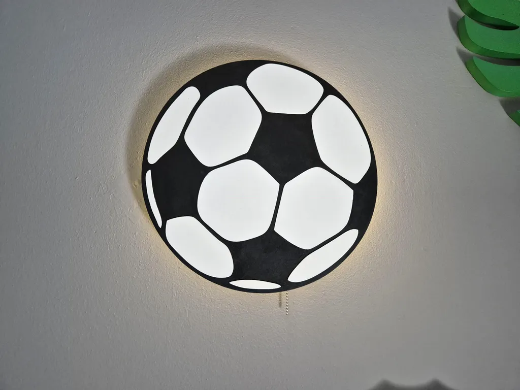Veilleuse football mk2 LED rechargeable pour chambre d'enfant passionné
