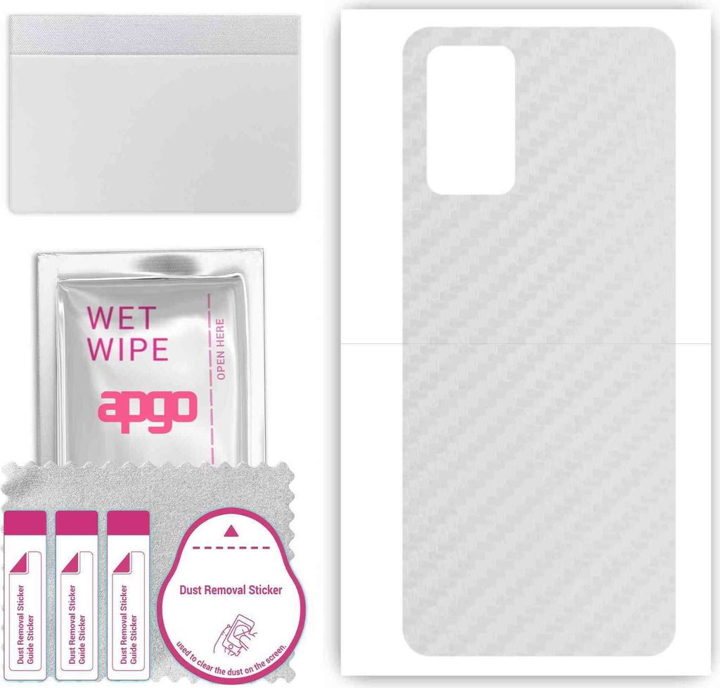 apgo Rückseite Schutzfolie, Skin, kompatibel mit Infinix Note 11i, Hinten Displayschutzfolie aus Vinylfolie, kratzfest, einfache Montage - Transpa...