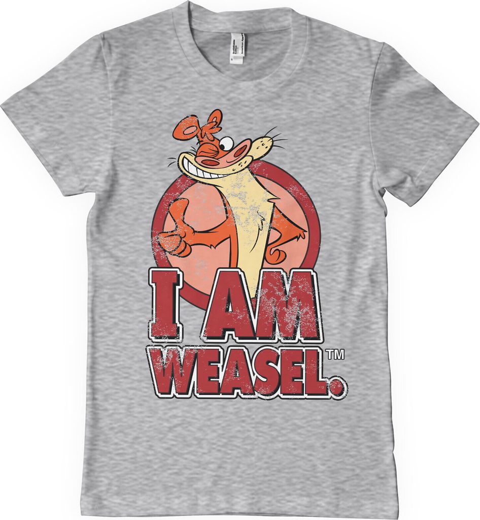 I Am Weasel T-Shirt - XX-Large - HeatherGrey
