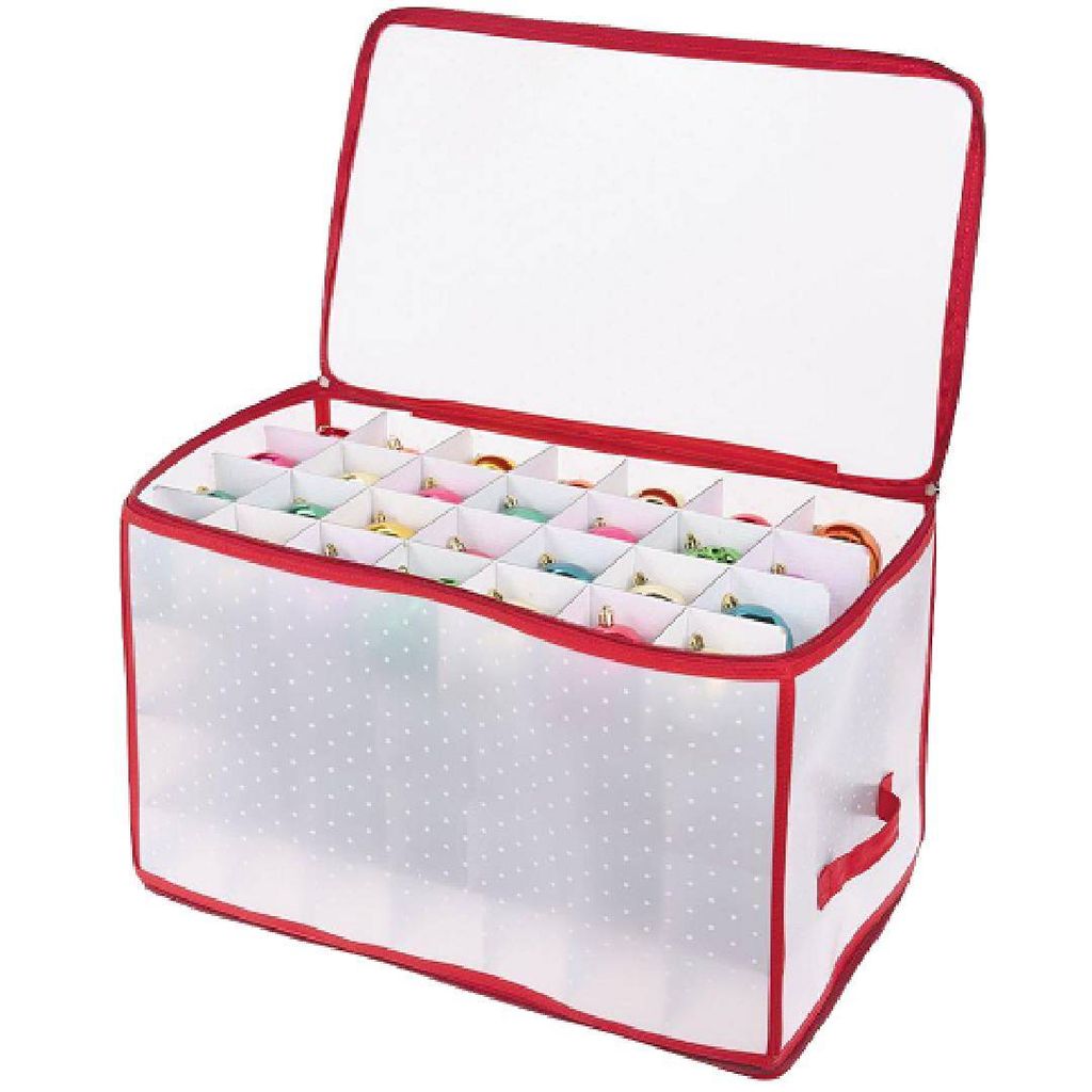 Aufbewahrungsbox Sortierbox Christbaumkugeln Weihnachtskugel Box Trennwände