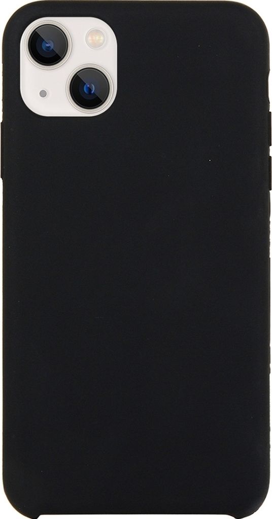 Mobigear Rubber Touch iPhone 15 Silikon Hülle Backcover - Schwarz