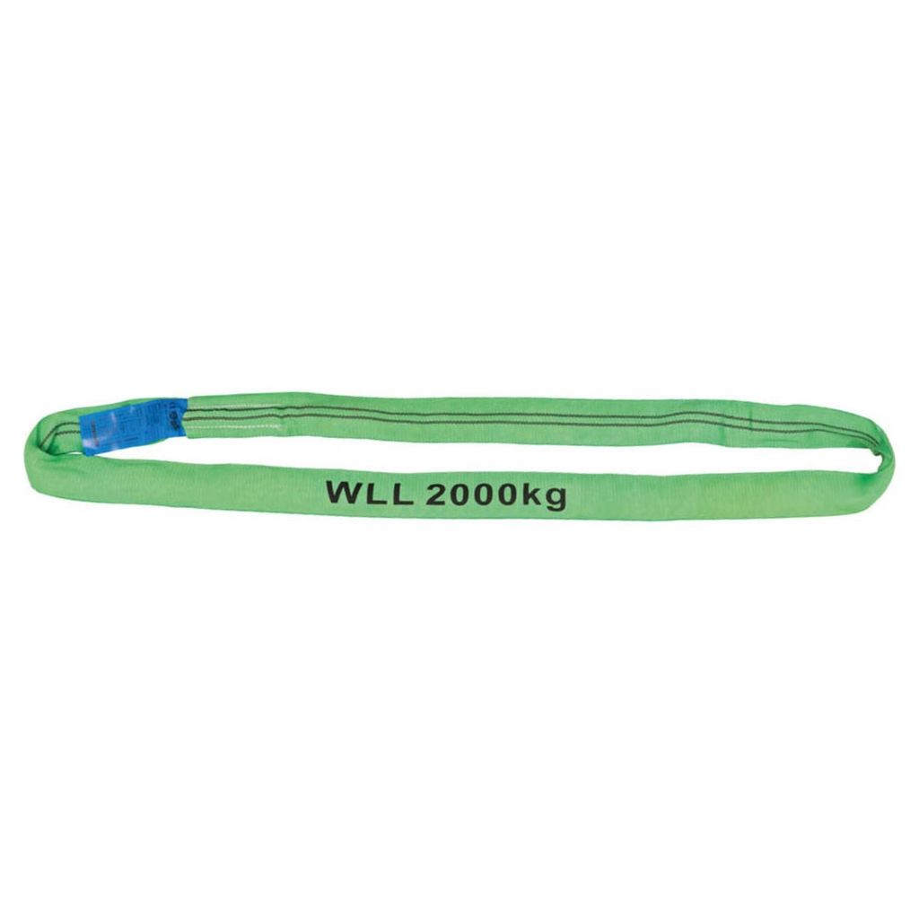 Rundschlinge WLL 2.000 kg, Länge: 2 m, Umfang: 4 m, grün von PETEX