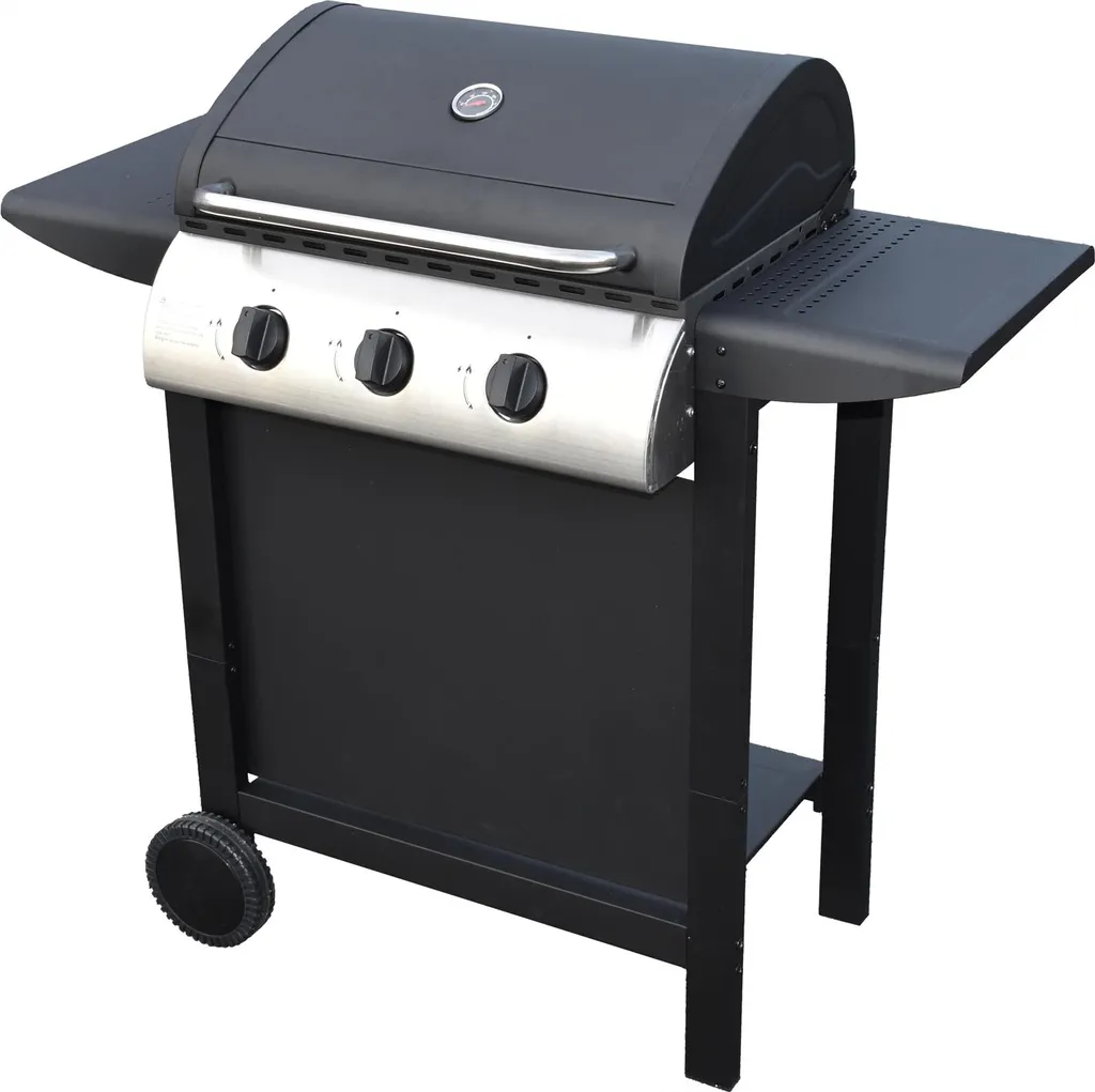 Barbecue au gaz HAWAÏ 3 brûleurs 8,4kW en inox pour votre jardin