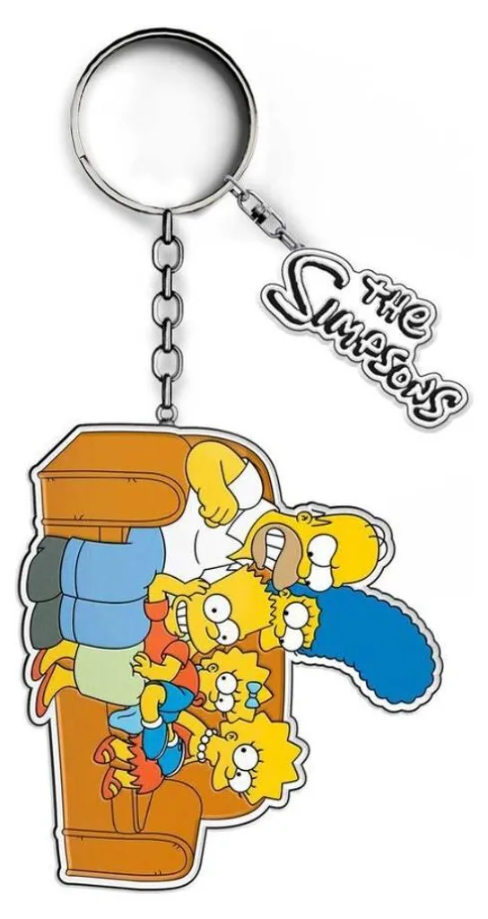 Porte-clés de Collection Les Simpson en Caoutchouc pour Sac et Clés