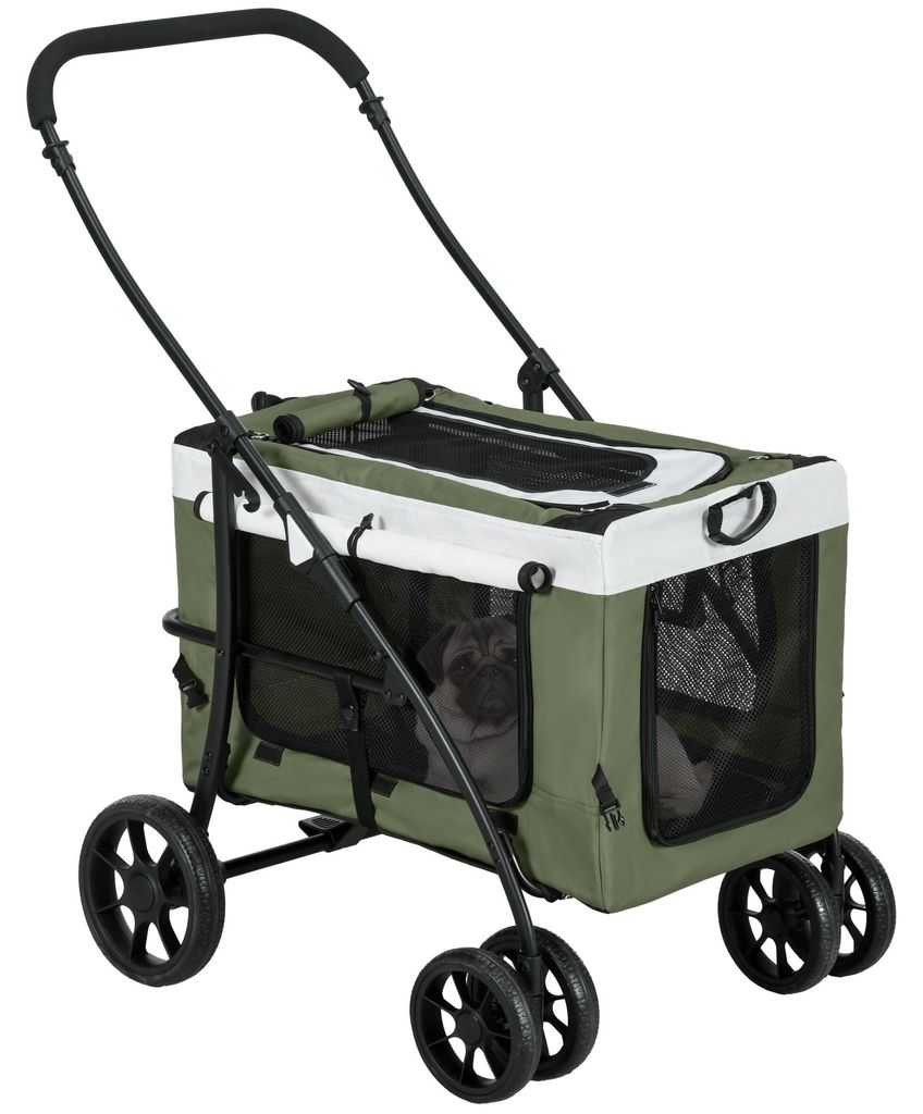PawHut Carrello per cani 2 in 1, passeggino pieghevole per Immagine del prodotto 