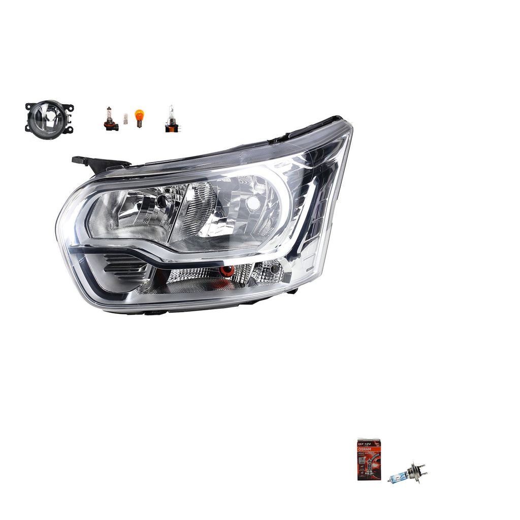 Johns, Scheinwerfer + Osram Night Breaker Laser passend für Ford Transit 13 08/13-5 Li 1830357 1815696 1817487 1819826 1865207 1865209 1877027 BK3...