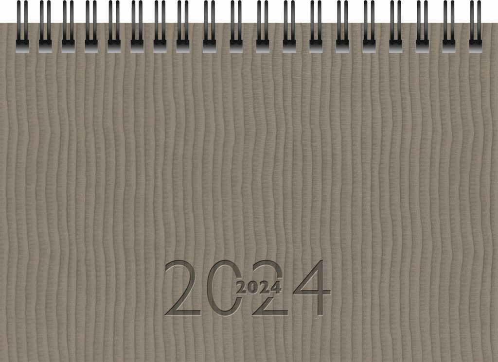 Taschenkalender TM17 8,7x15,3cm 1 Woche/2 Seiten Kunstleder Tejo schwarz 2024