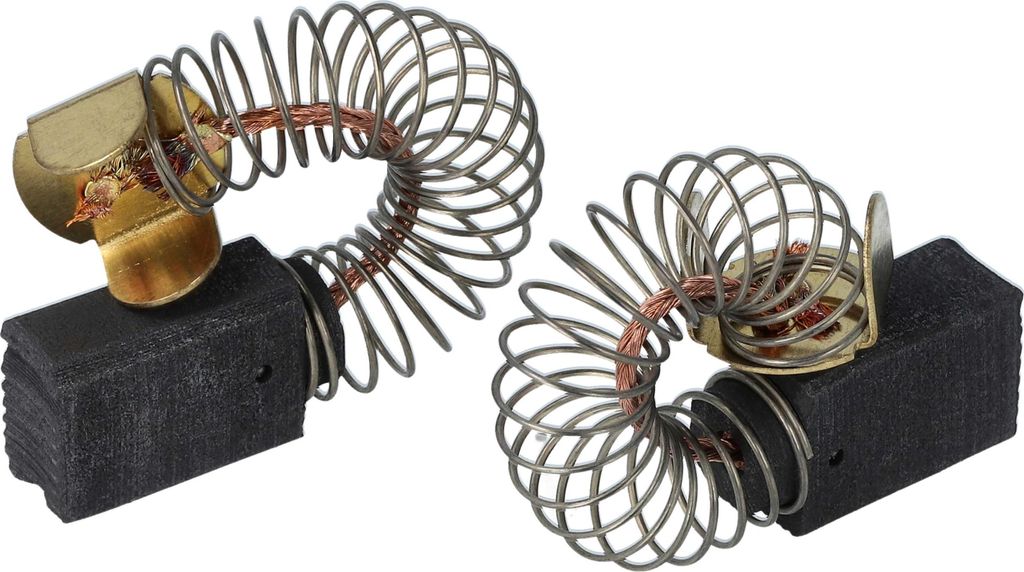 vhbw 2x Kohlebürste mit Sockel 6,3 x 10 x 14 mm kompatibel Produktbild 