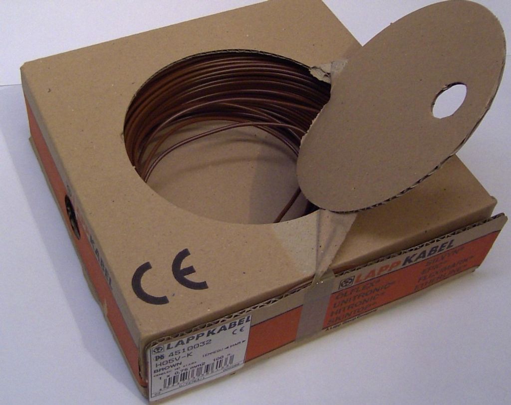 LAPP 4510032 Litze H05V-K 1 x 0.75 mm² Braun 100 m (4510032)