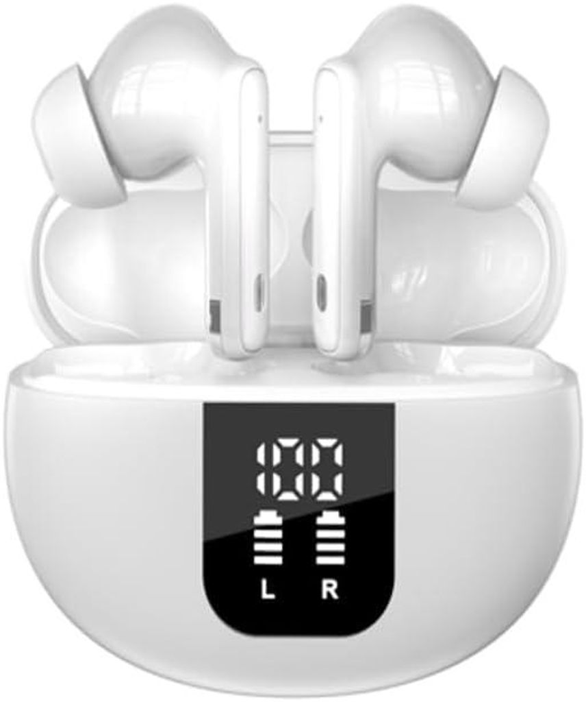 Kabellose In-Ear Kopfhörer mit ANC, Bluetooth 5.4, Mikrofon, 7h Akkulaufzeit, USB-C Ladecase, Touch-Steuerung, klarer Sound für Sport & Büro