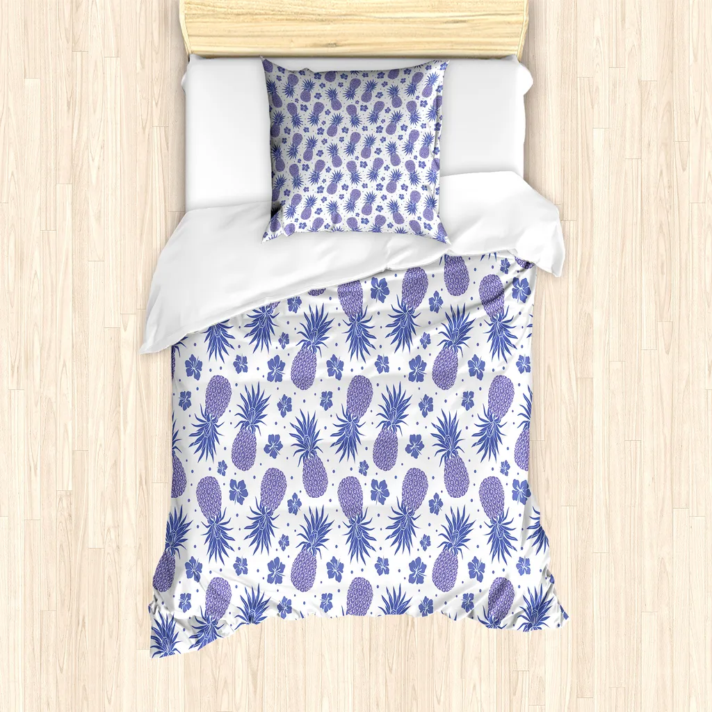 Copripiumino Singolo Tropicale Lavanda ABAKUHAUS 135x200 Ibisco