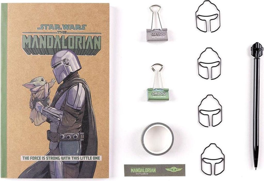 Mandalorianisches Briefpapier-Set mit Umschlägen und Aufklebern