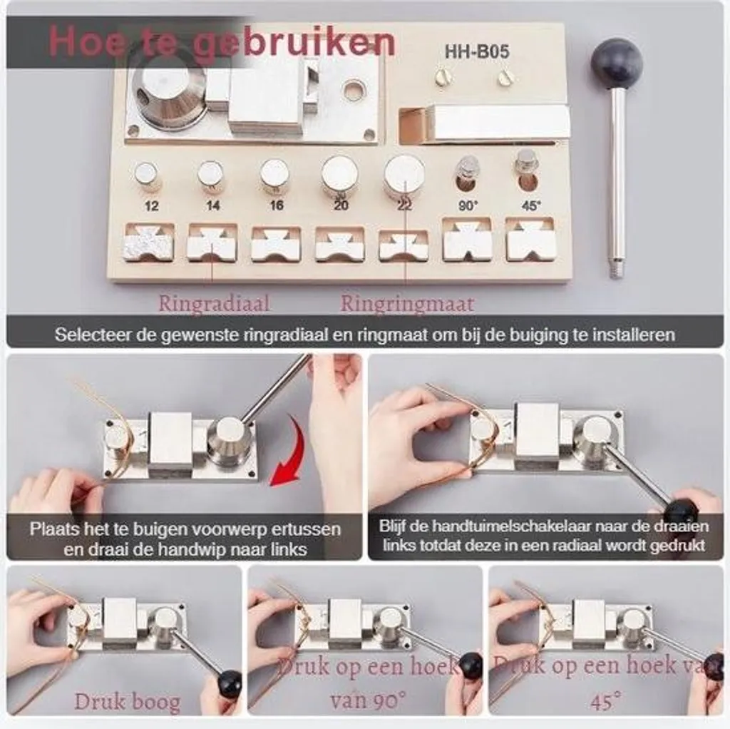 Dispositif de cambrage pour bagues en acier avec matrices de précision