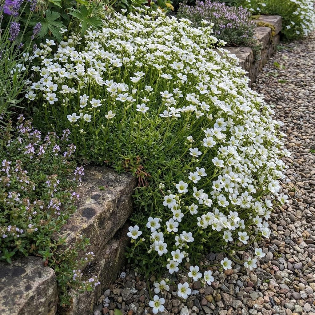6x Saxifraga (A) Carpet White P9H20