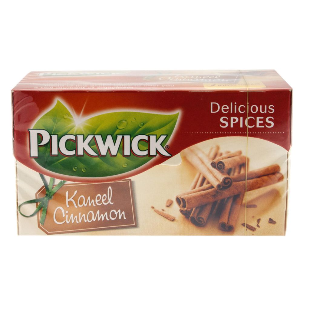 Thé Pickwick Cannelle, thé noir aromatisé, 20 sachets Image du produit 