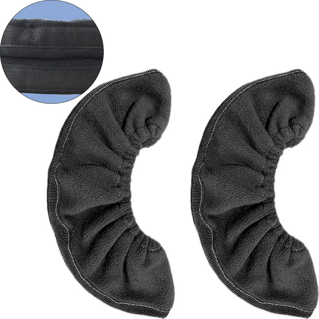 2 Paar Kufenschoner für Schlittschuhe – Schlittschuh Schoner & Kufenschutz für Eiskunstlauf & Eishockey, Universalgröße, Schwarz/Pink