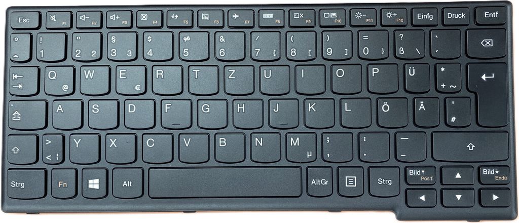 DEUTSCHE Tastatur mit Schwarz Rahmen für IdeaPad Yoga 11S (59388866)