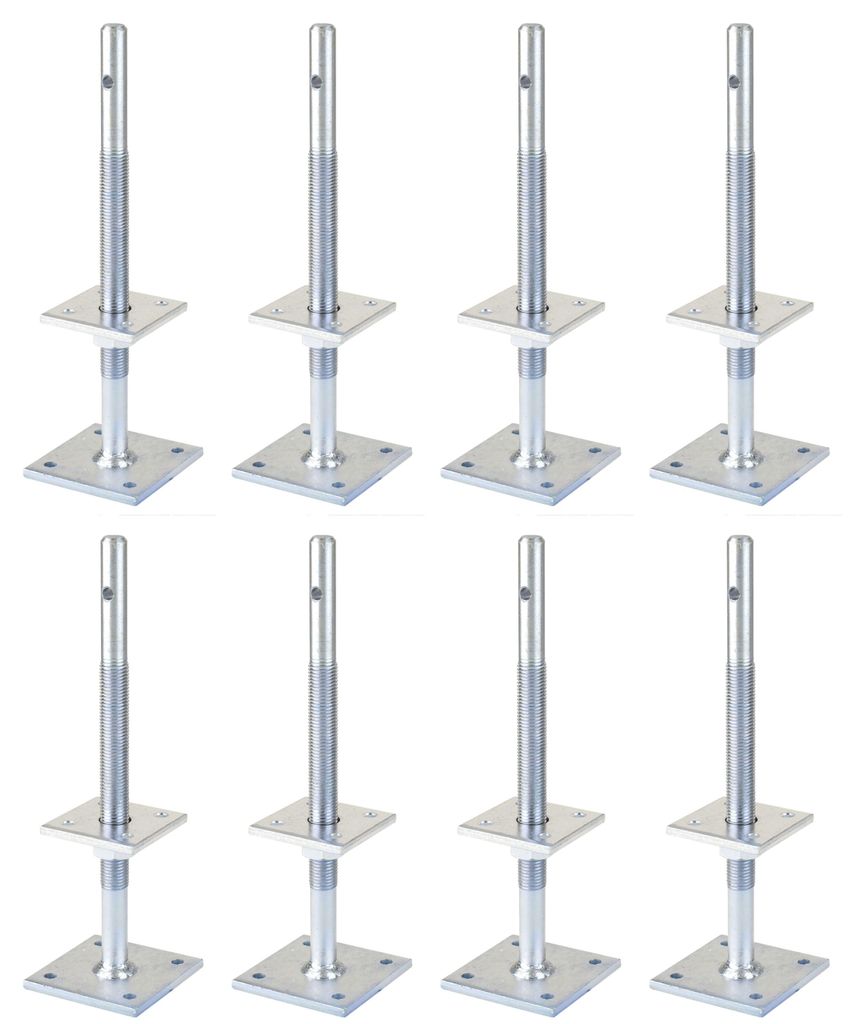 Alberts 8 x I-Pfostenträger, höhenverstellbar 100 - 230 mm, Produktbild 