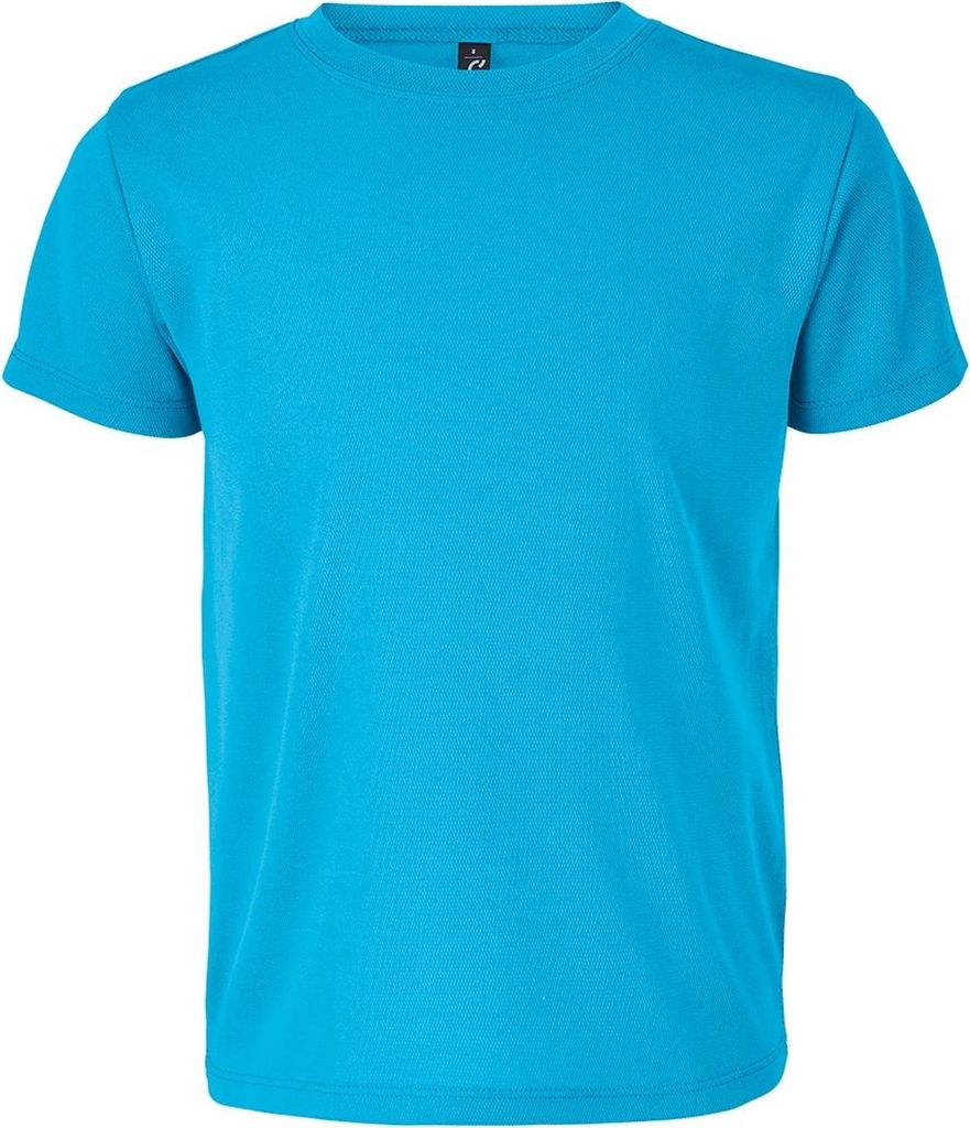 SOLS - "Sprint" T-Shirt für Kinder, Sport PC7978 (140) (Aquablau)