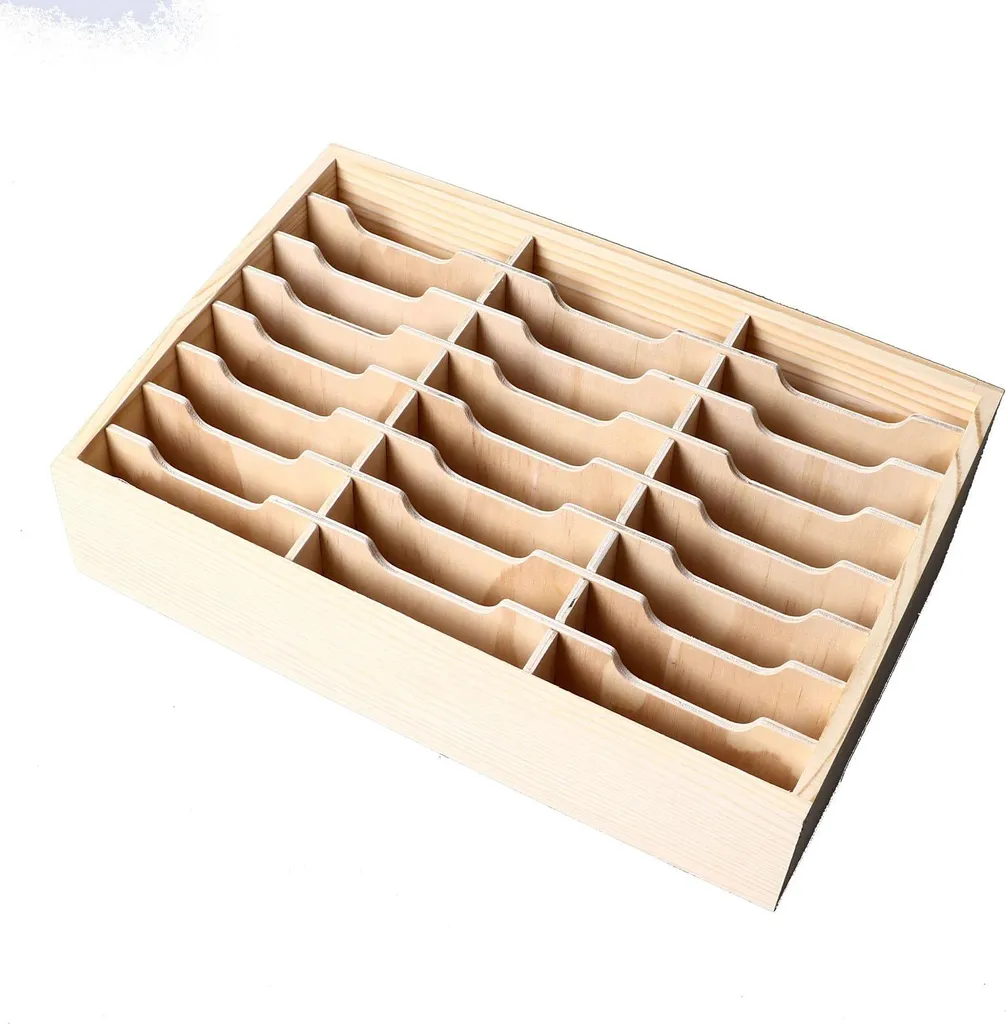 Multi Rack en bois 24 compartiments pour rangement de smartphones