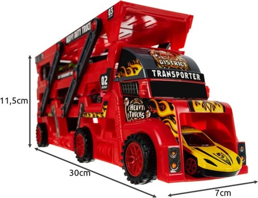 Spielzeug Autotransporter mit 6 Autos 3 Kaufland