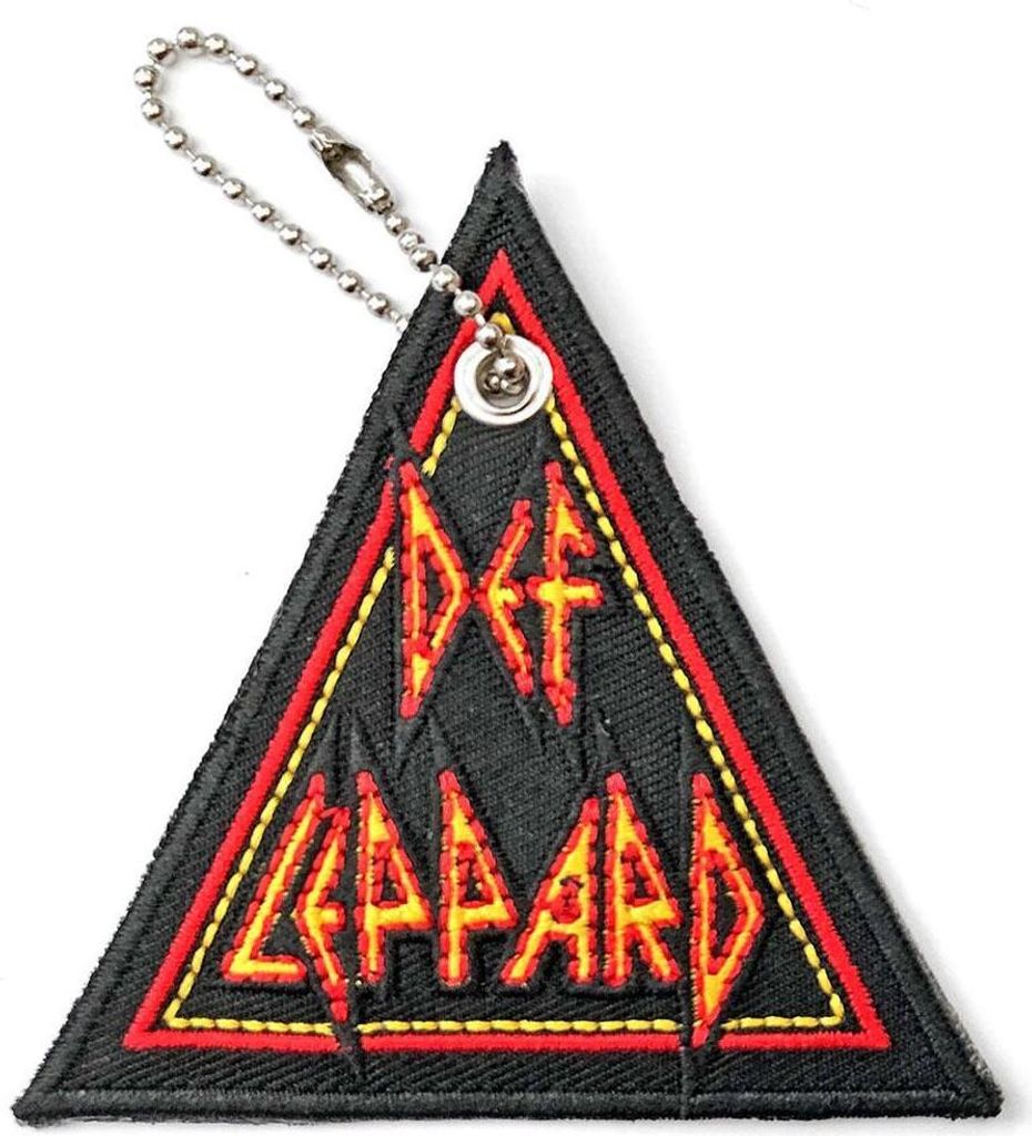 Def Leppard - Schlüsselanhänger Tri-Logo RO7583 (Einheitsgröße) (Rot/Gelb/Schwarz)
