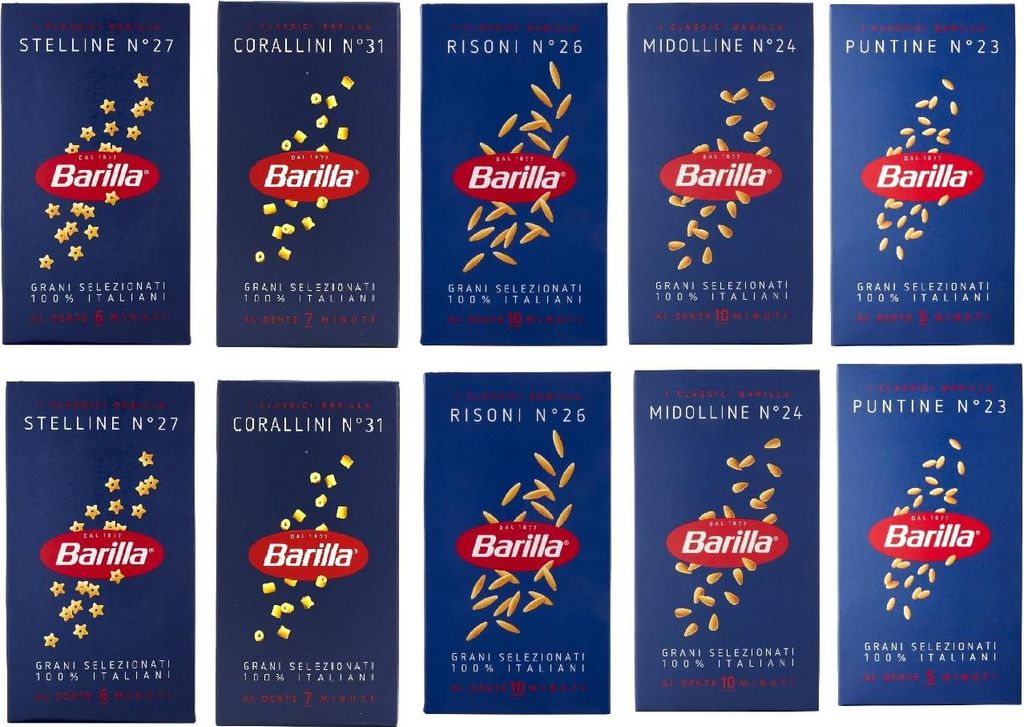 Barilla Sortiment Suppennudeln 10 x 500gr