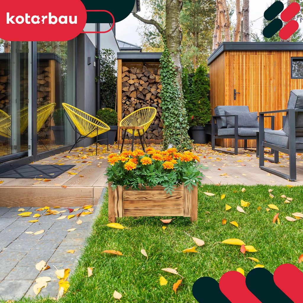 KOTARBAU® Květináč 50x50x30 cm, květináč s textilií, velký Obrázek produktu 