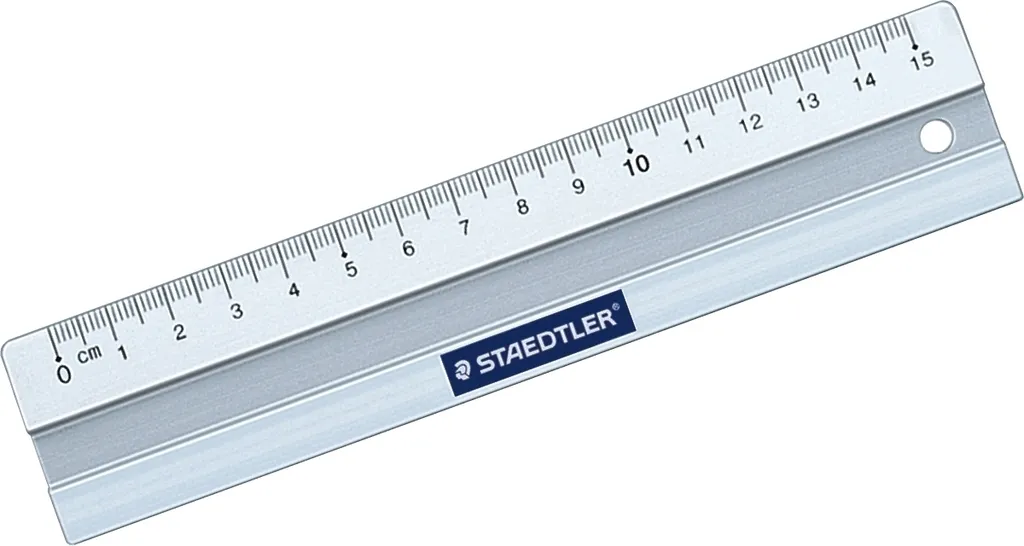 Stock 10x Mars 563 15 Lineal Metall 15cm - Alluminio Professionale