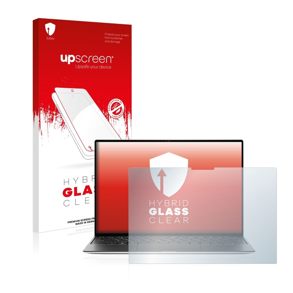 upscreen Schutzglas für Dell XPS 13 9310 Touch Schutzfolie Panzer Folie Glas Display Schutz klar