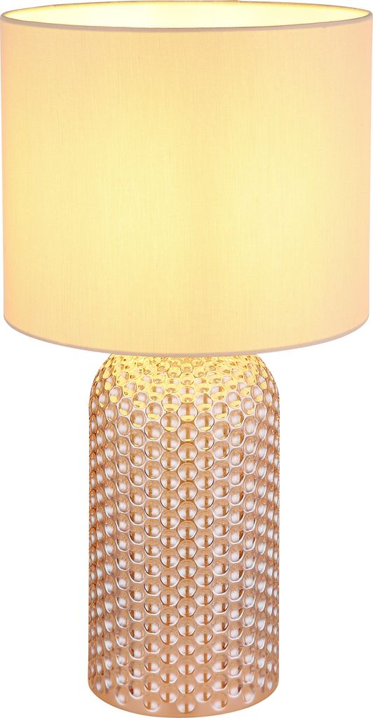Globo Lighting Tischleuchte Glas champagnerfarben, 1x E27 Produktbild 