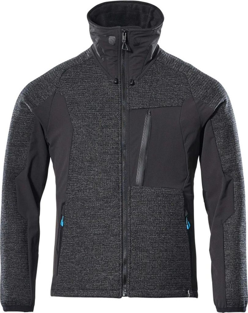 Mascot ADVANCED Strickjacke mit Membran Gr. XL schwarz-meliert/Schwarz