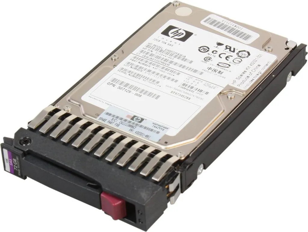 Réparation Serveur HP avec Disque 72GB 15K SAS SFF 431935-B21 Fiable